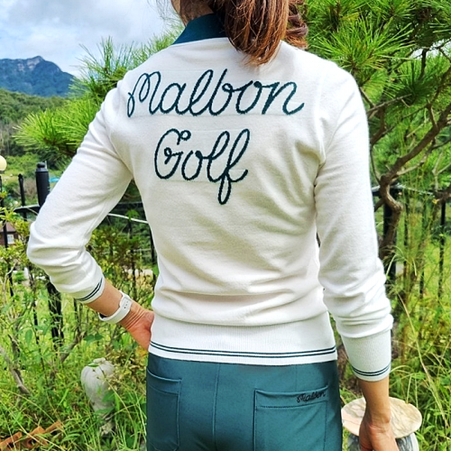 말본 MALBON 버킷자수 카라니트