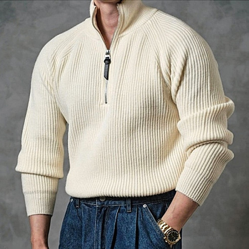 톰포드 TOM FORD 니트 반집업  - 아이보리