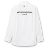 WOOYOUNGMI 화이트 코튼 백로고 셔츠