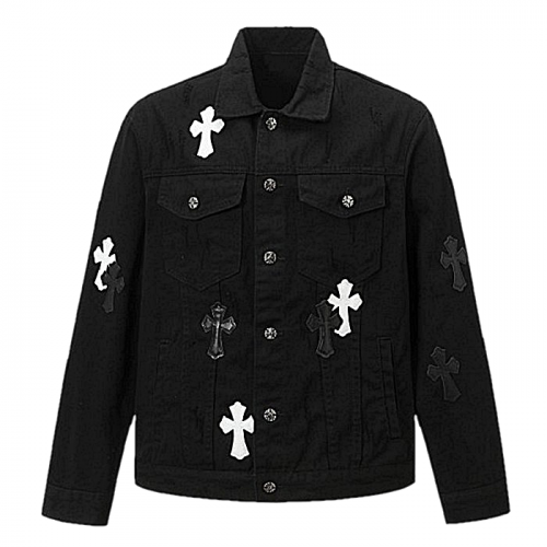 Chrome hearts 모노 크로스드 데님자켓