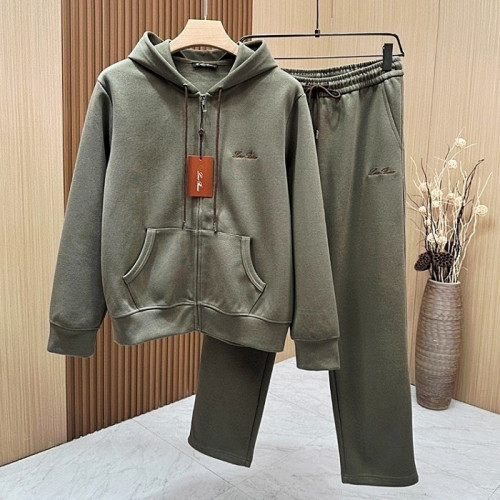 로로피아나 Loro Piana 후드집업 셋업 SET - 올리브