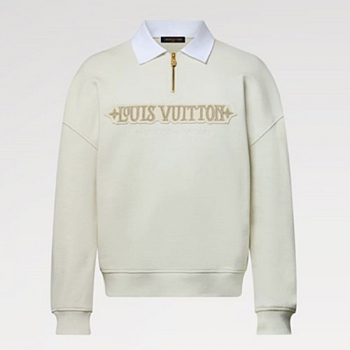 LOUIS VUITTON 엠벨리시드 하프 집업 스웨트 셔츠