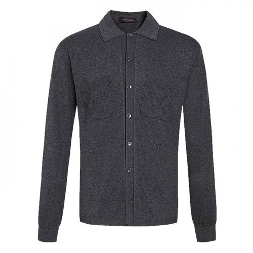 LOUIS VUITTON 모노그램 코튼 니트 셔츠