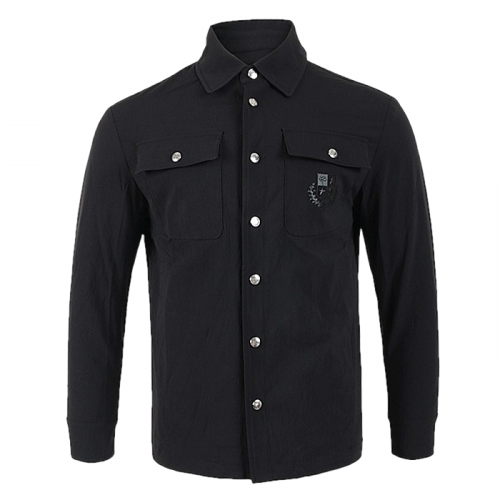 Loro Piana 투포켓 자수로고 코튼스판 셔츠자켓