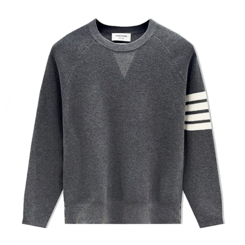 THOM BROWNE 리브드울 레글런 스웨터