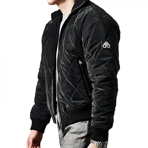 MOOSE KNUCKLES 다이아퀄팅 하이글로시 패딩자켓