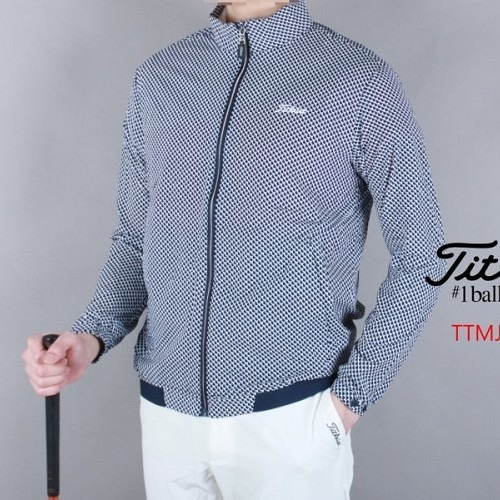 타이틀리*트 남자 TTMJA3340 도형패턴 스판 바람막이