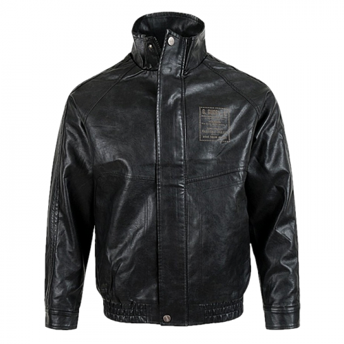 GUCCI 레터링 사각로고 레더자켓