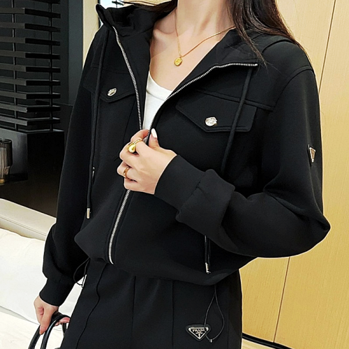 프라다 PRADA 포켓 후드 집업 SET