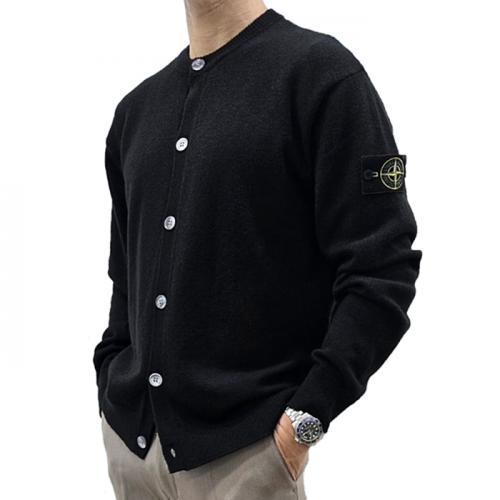 STONE ISLAND 캐시 와펜 라운드 가디건