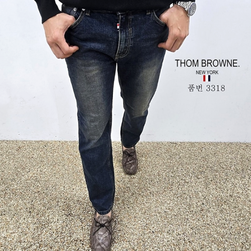 THOM BROWNE 스판 슬림 청바지 3318