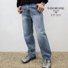 THOM BROWNE 세미와이드 청바지 3202