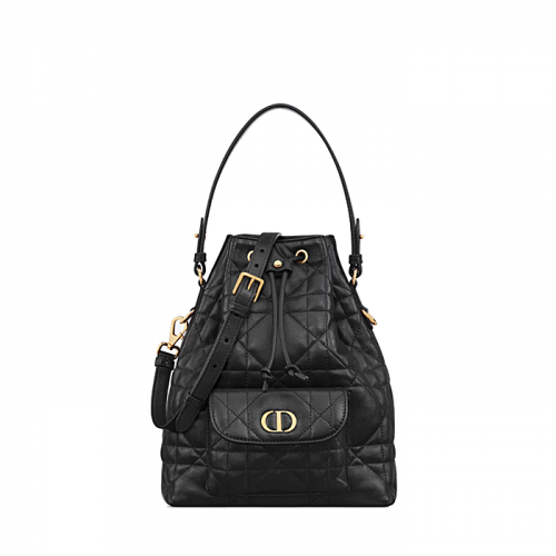 Dior Caro 스몰 버킷백  - 블랙