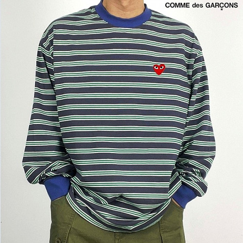 꼼데 COMME des GARÇONS 마린 단가라 긴팔