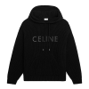 CELINE 레더 패치드 니티드 후디