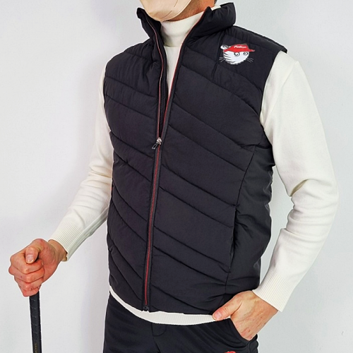 말본 MALBON 다운 라이크패딩 집업 베스트