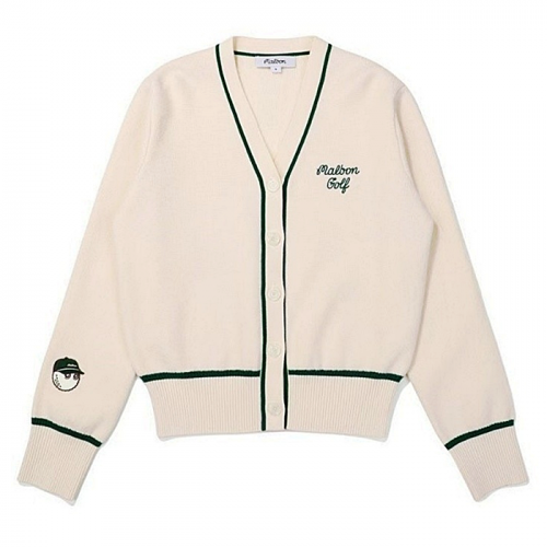 MALBON 브이넥 오픈 가디건