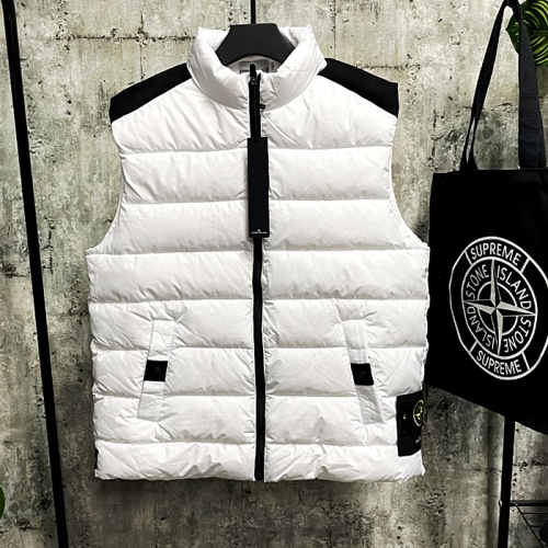 스톤아일*드 STONE ISLAND 배색 패딩조끼