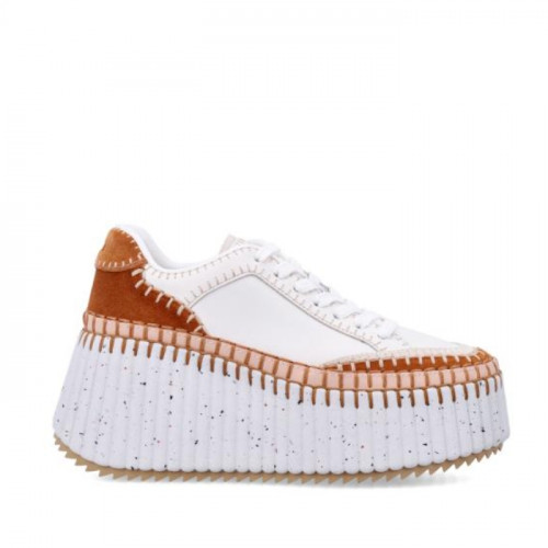 끌로에 Nama Natural Brown 스니커즈