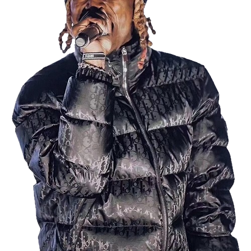 DIOR 오블리크 자카드 다운 패딩 - 블랙