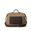 구찌 GG 캔버스 미디엄 더플백 - 베이지