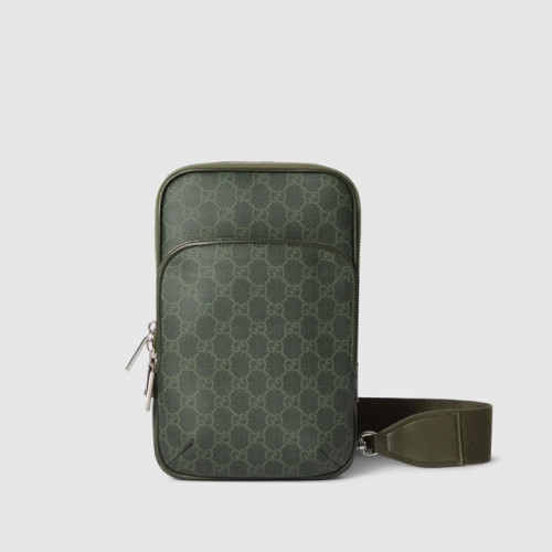 GG 모노그램 스몰 슬링백  -  그린