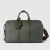 구찌 GG 모노그램 미디엄 더플백  -  그린