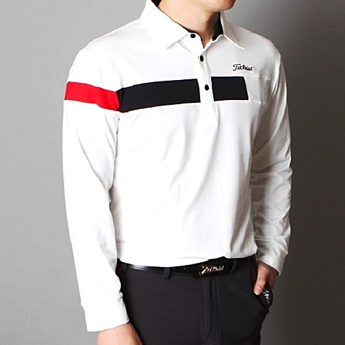 TITLEIST 기모 가슴라인 카라티