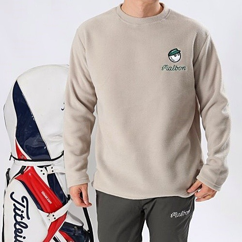 말본 MALBON  후리스 맨투맨 라운드