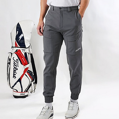 MALBON 사선포켓 조거기모 팬츠