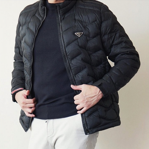 프라다 PRADA 로고 경량패딩