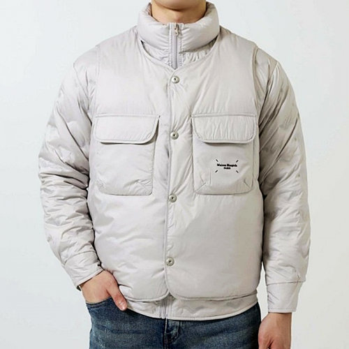 Maison Margiela 다이아 포켓 이중 조끼 패딩