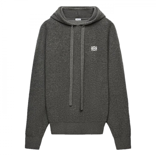 LOEWE 드로우스트링 울니티드 후디