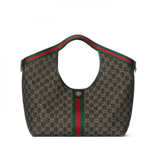 구찌 질리오 라지 토트백 - 베이지 - 블랙