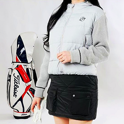 말본 MALBON 니트후드 덕다운 집업