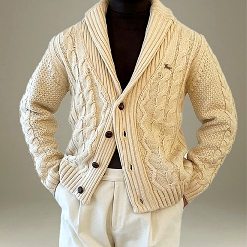 BURBERRY 숄카라 울 가디건