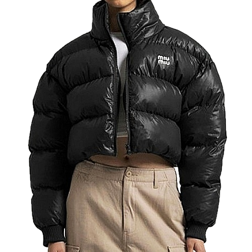 미우 MIUMIU 영문로고 패딩