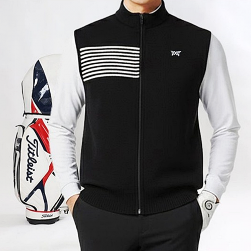 PXG 사이드 멀티 단가라 니트조끼