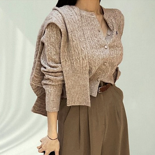 랄프로렌 polo ralphlauren 머플러 가디건 SET