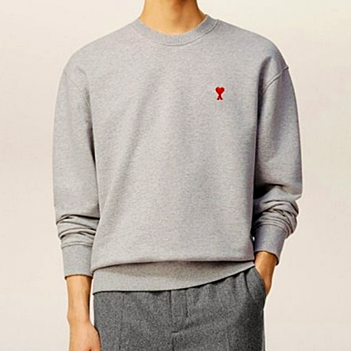 AMI 아미 드 꾀흐 엠브로이더리 맨투맨