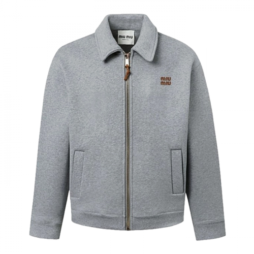 미우미우 MIUMIU 아이코닉 패치드 집업자켓