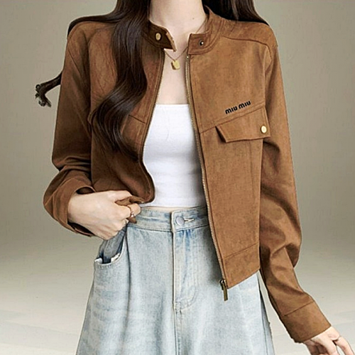 미우미우 MIUMIU 라운드 자켓