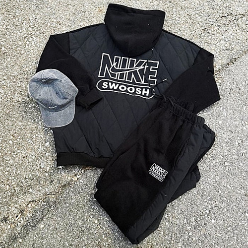 NIKE 후리스 항아리자수 기모 합포후드 SET