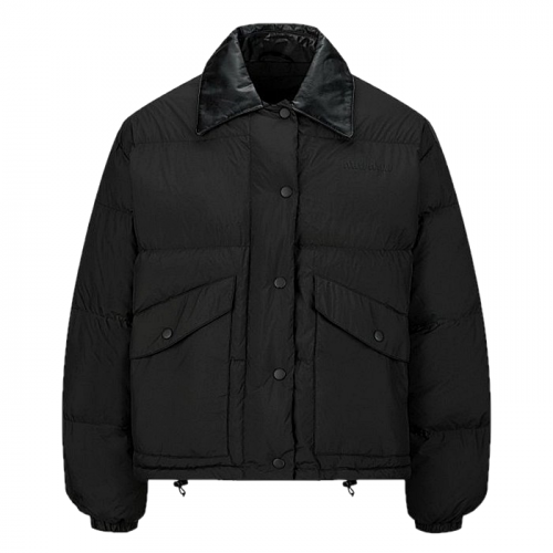 미우미우 MIUMIU 레더칼라드 구스 다운자켓