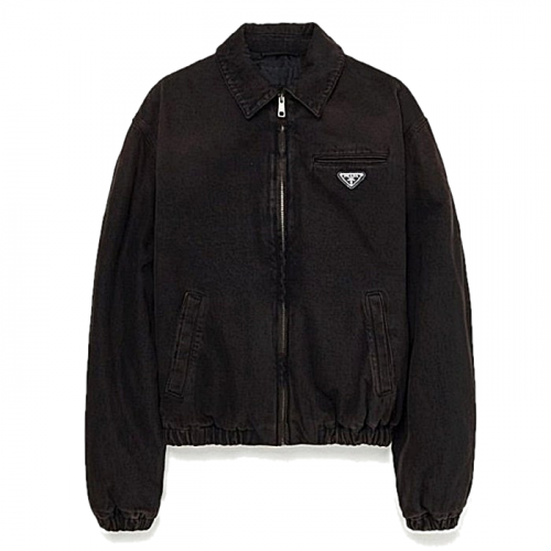 PRADA 오버다이드 패디드 데님자켓