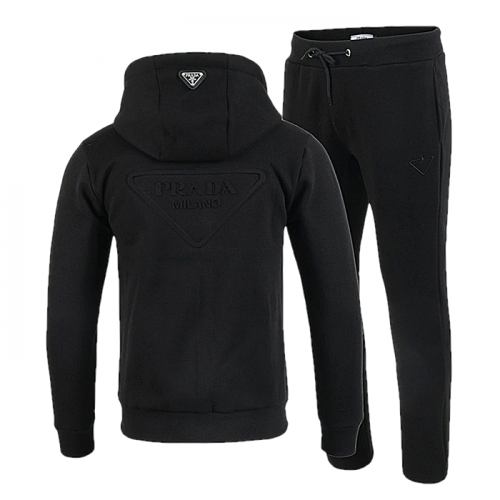 PRADA 백로고 후드 집업 셋업 SET