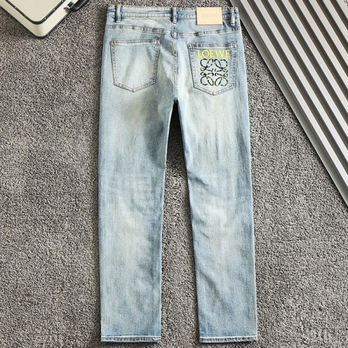 로에베 LOEWE 멀티로고 워싱 데님진