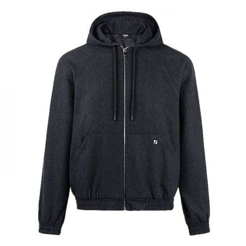 펜디 FENDI 울 후드 집업 자켓