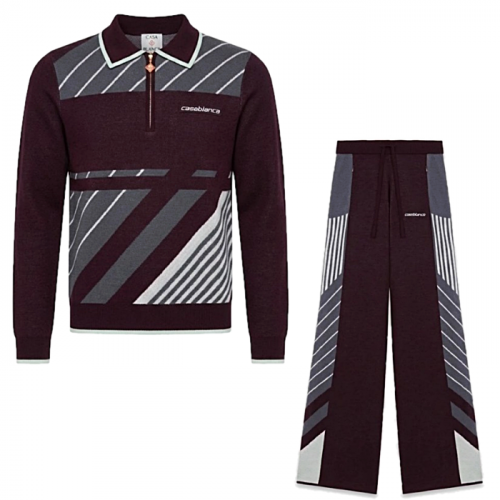 카사블랑카 CASABLANCA 디아고날 울니티드 셋업 SET