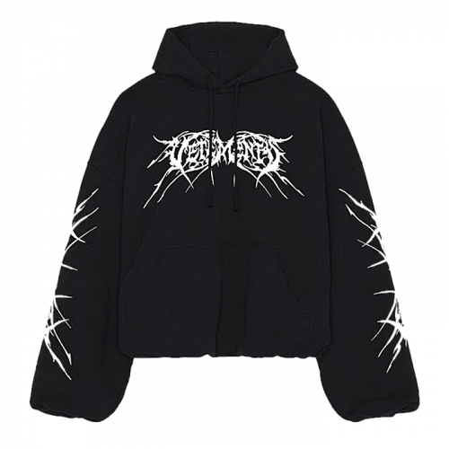 VETEMENTS 드래그 로고 오버 후디
